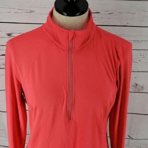 Xersion Women's Long Sleeve Athletic Semi Fit Half Zip Pink Pullover Jacket - Picture 3 of 8